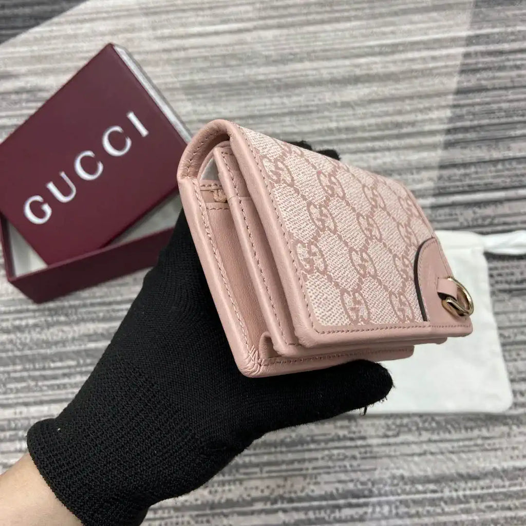 Gucci GG Emblem small wallet 820692 Pink