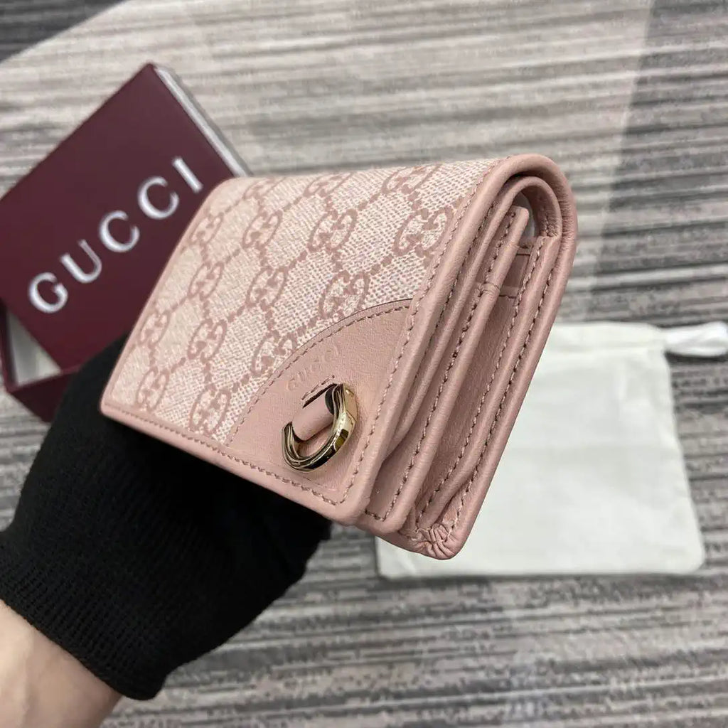Gucci GG Emblem small wallet 820692 Pink