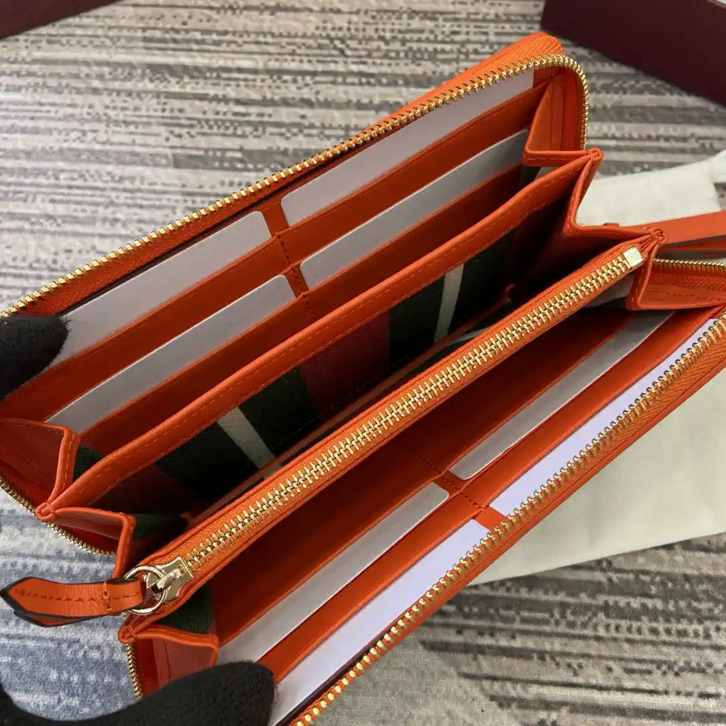 Gucci GG Emblem zip around wallet 819122 Biege & orange