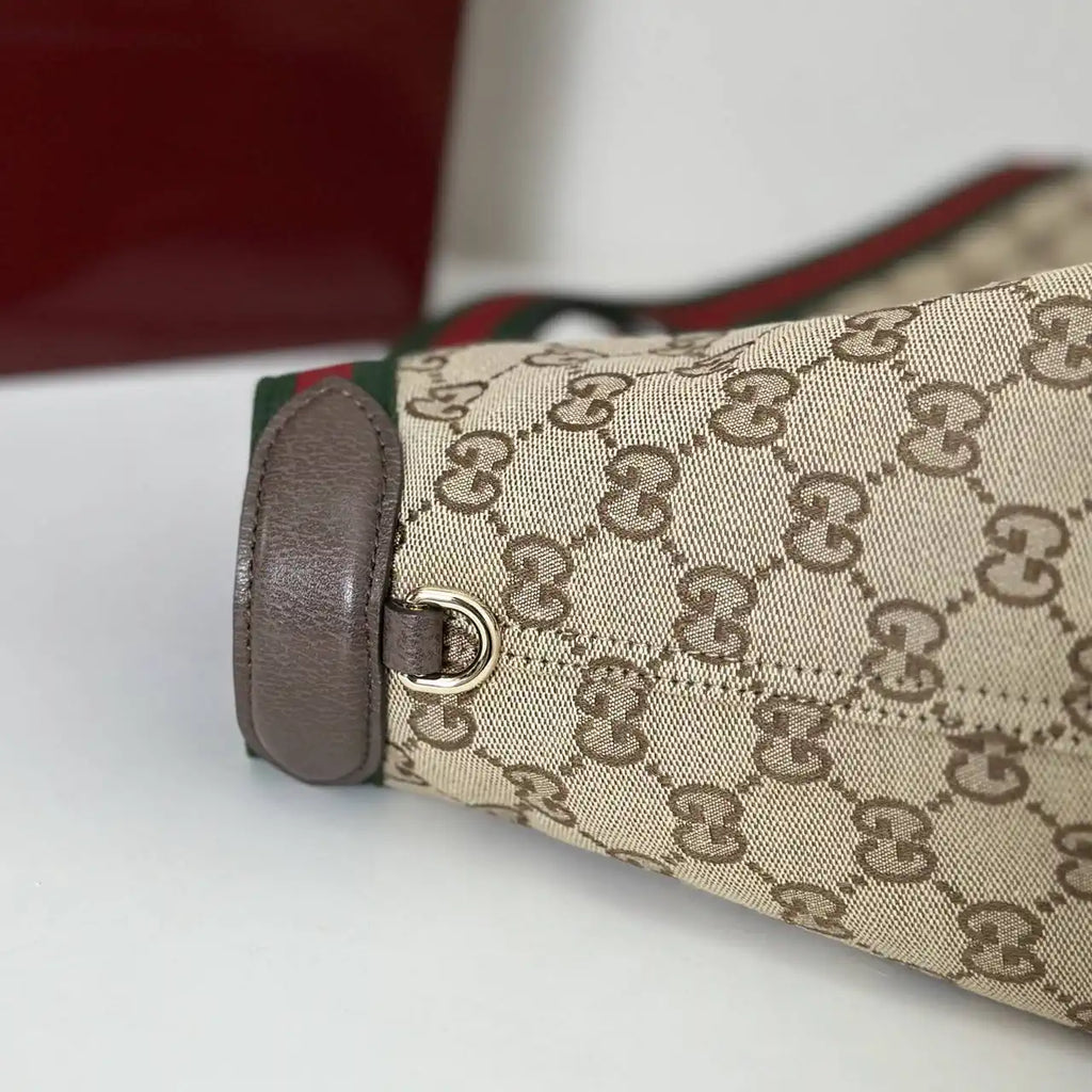 Gucci Giglio XL large tote bag 853971 Beige & dark brown GG canvas