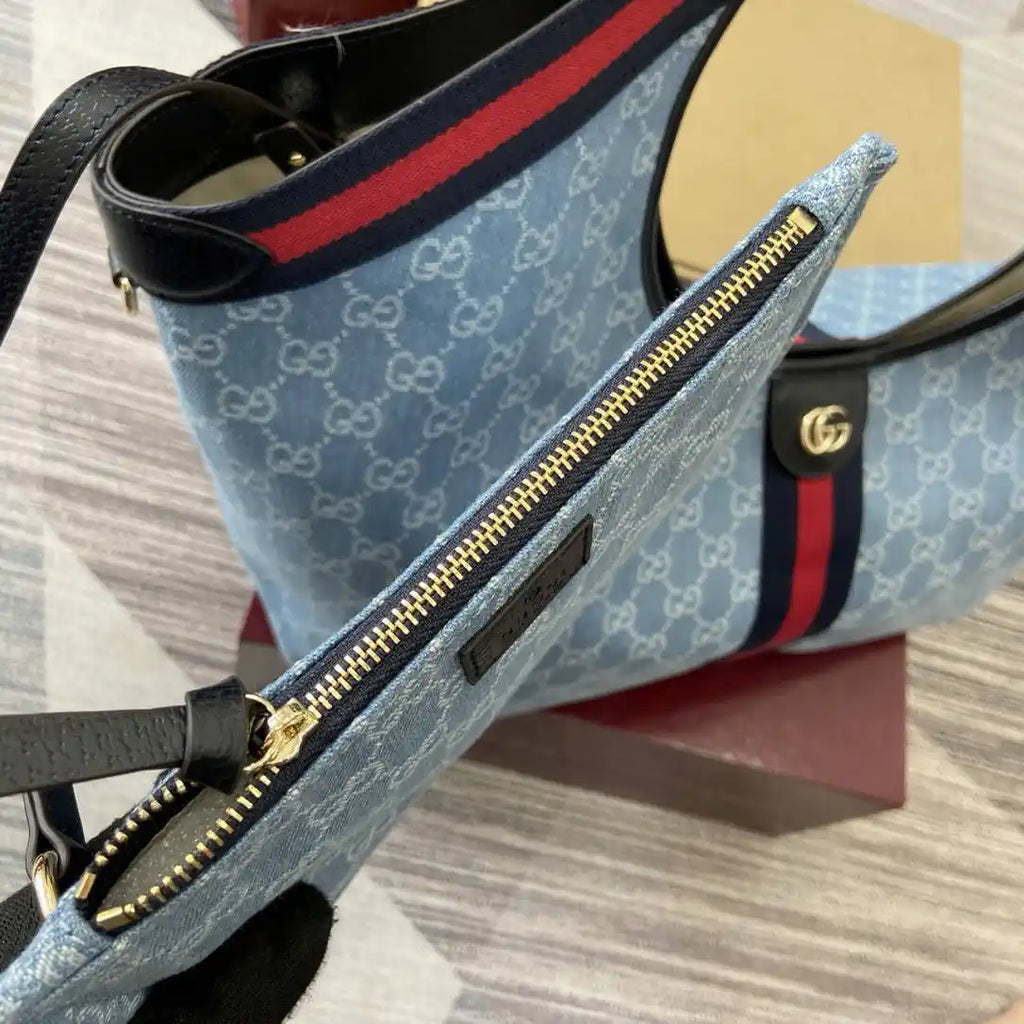 Gucci Giglio XL large tote bag 853971 Blue & White