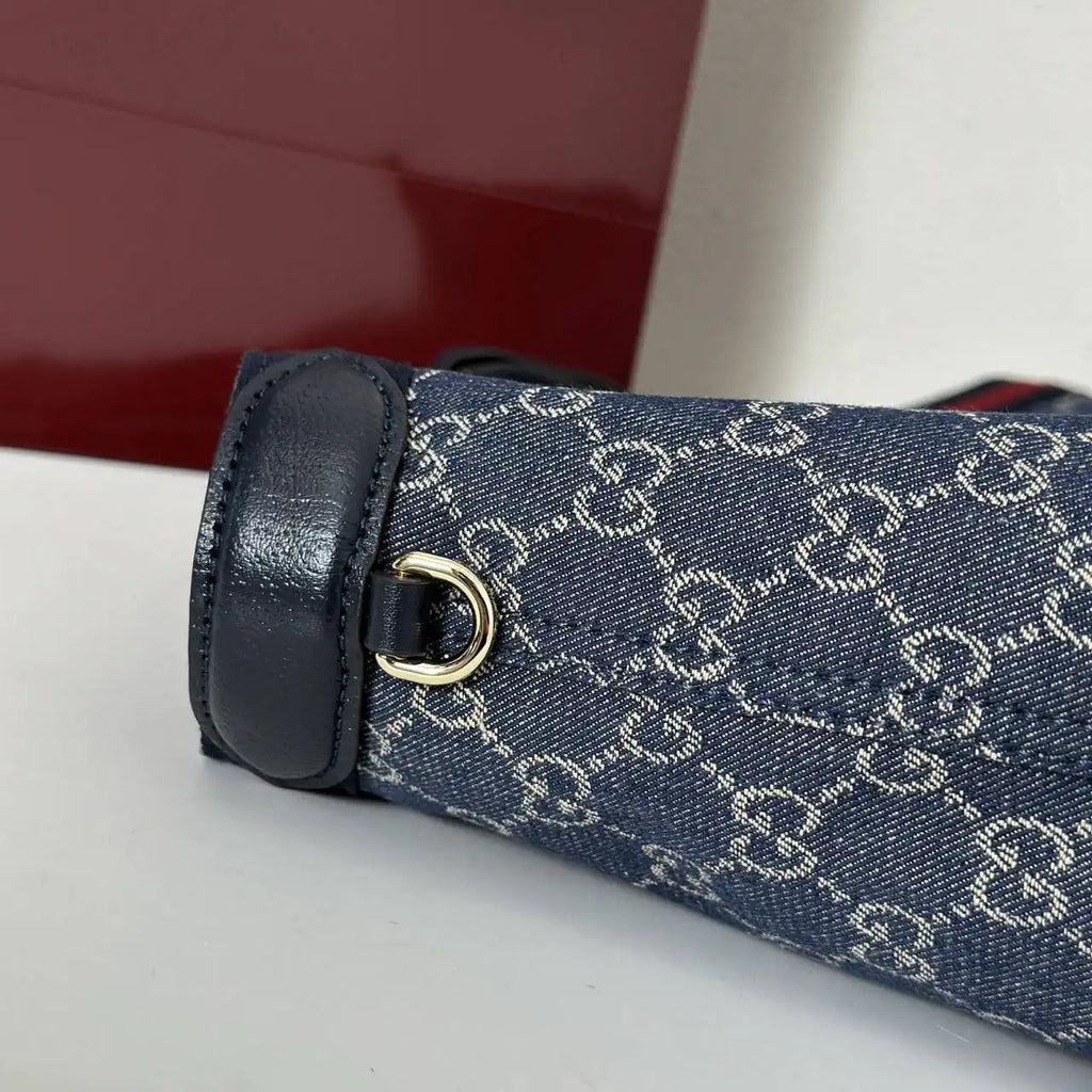 Gucci Giglio XL large tote bag 853971 navy Blue