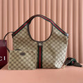 Gucci Giglio Large tote bag 853972 beige and brown GG canvas