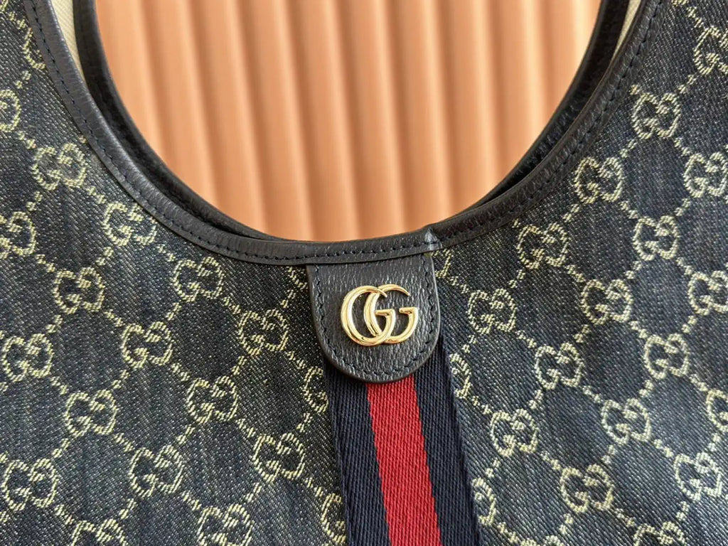 Gucci Giglio Large tote bag 853972 navy Blue