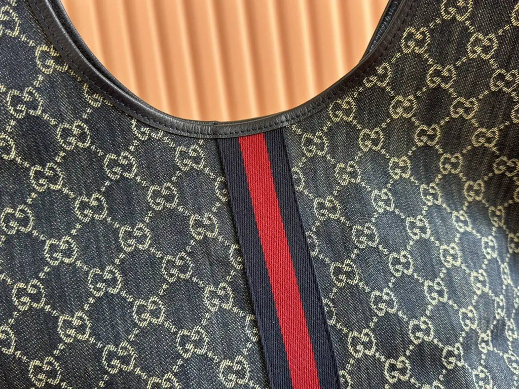 Gucci Giglio Large tote bag 853972 navy Blue