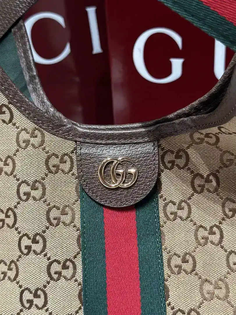 Gucci Giglio small tote bag 860845 Beige Brown