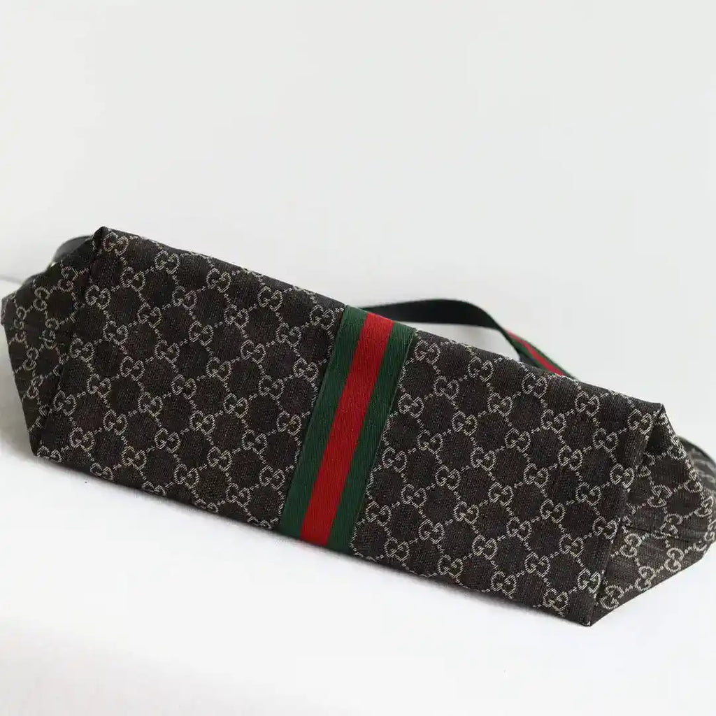 Gucci Giglio XL large tote bag 853971 Black GG canvas