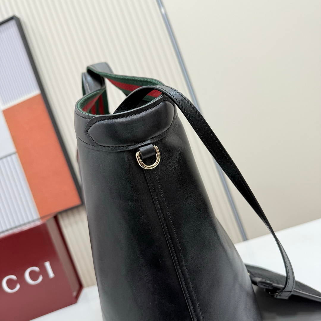 Gucci Giglio Large tote bag 853971  Black leather
