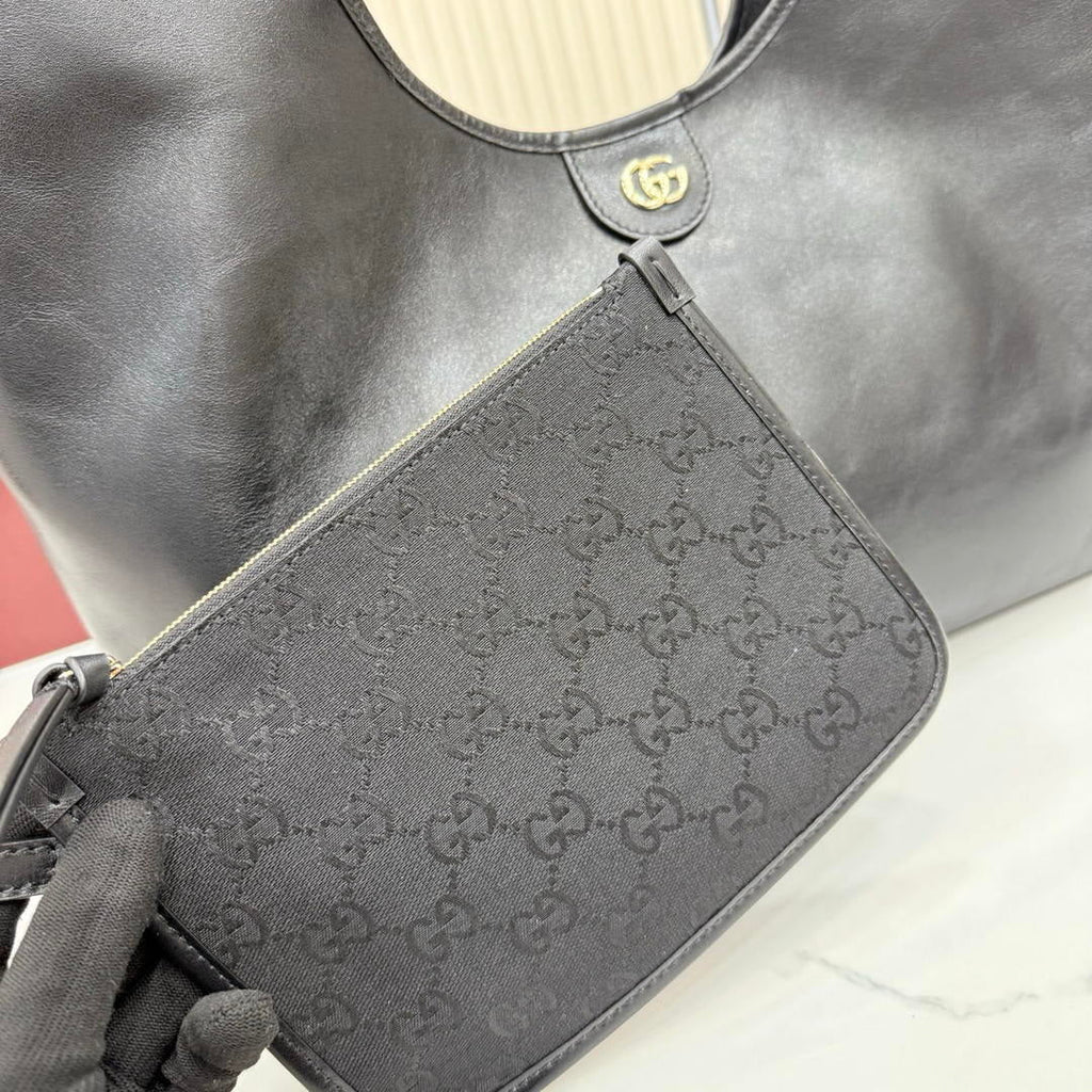 Gucci Giglio Large tote bag 853971  Black leather