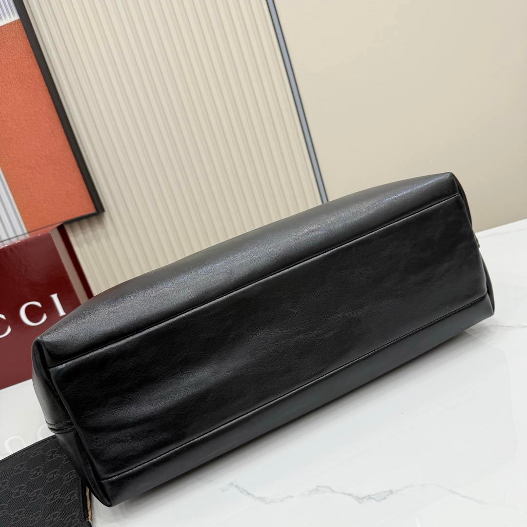Gucci Giglio Large tote bag 853971  Black leather