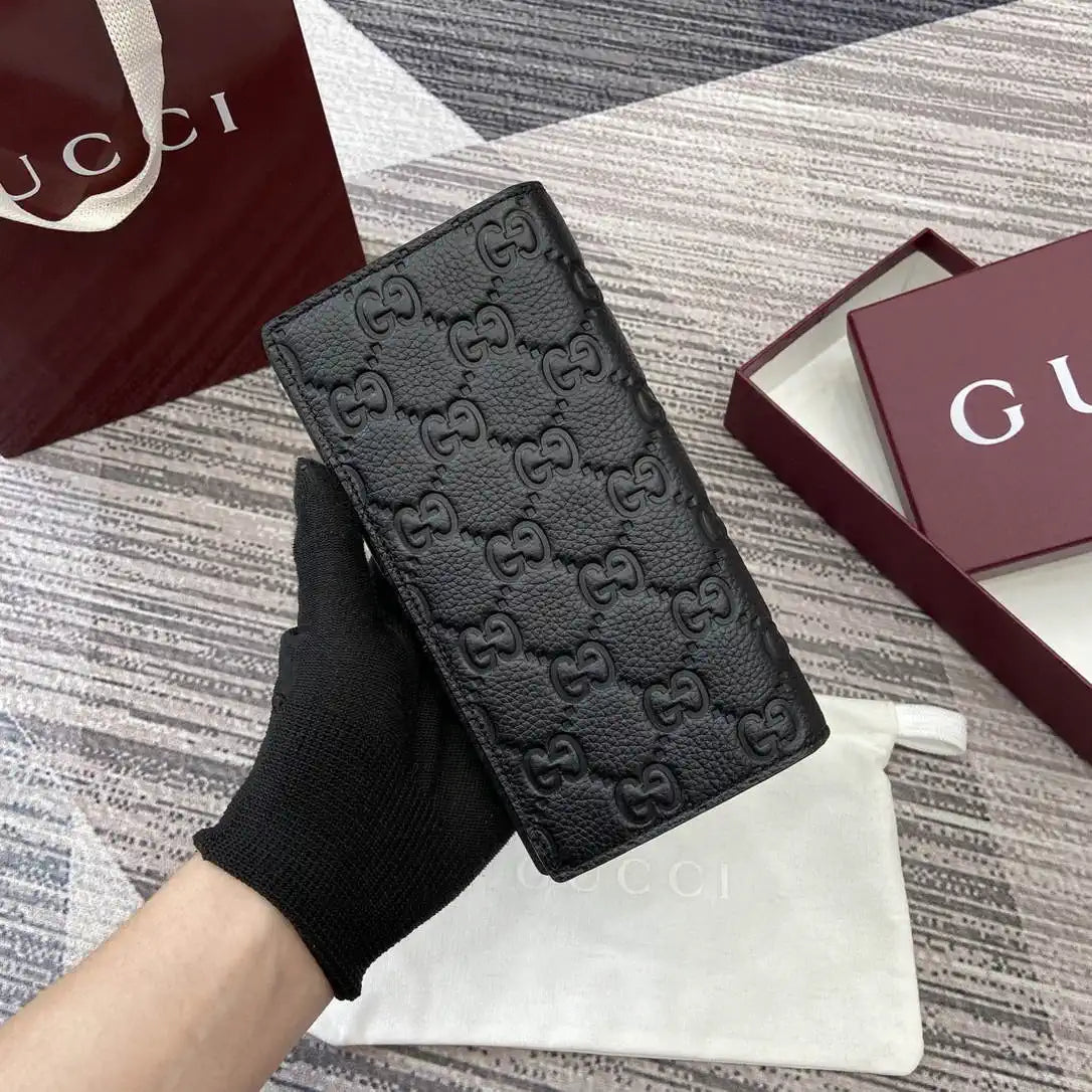 Gucci GG Imprint long wallet 835014 Black