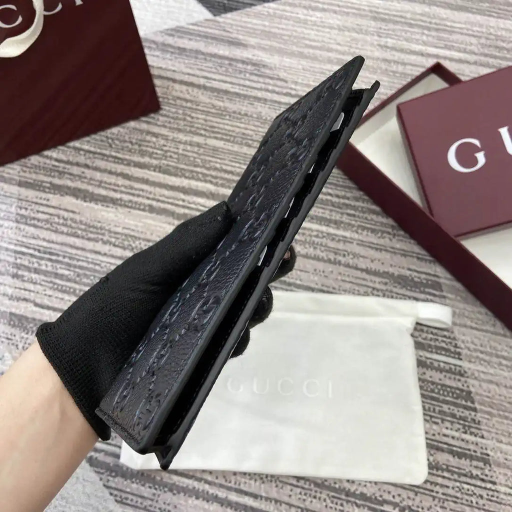 Gucci GG Imprint long wallet 835014 Black