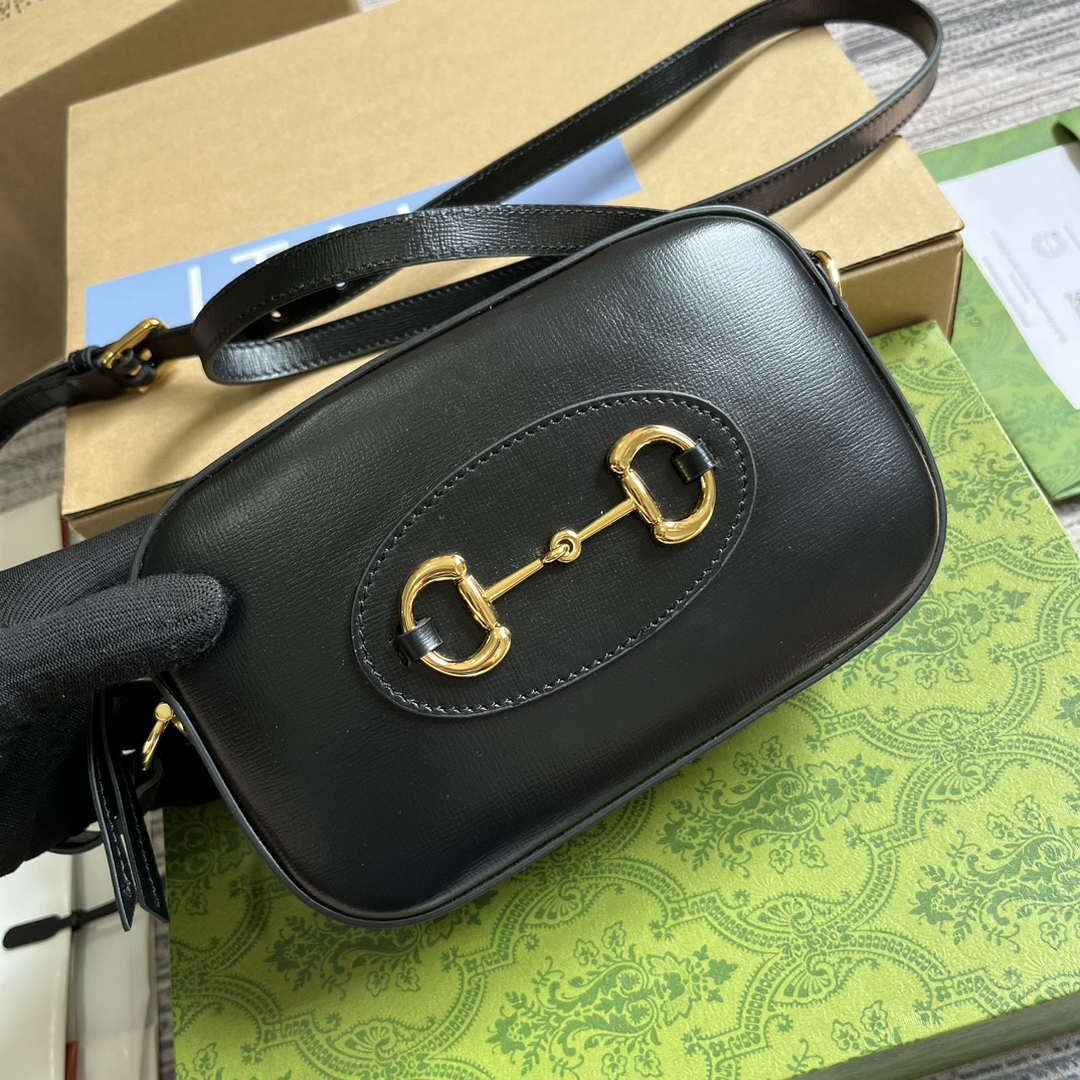 Gucci Horsebit 1955 mini shoulder bag 760196 Black - Default Title - View 5