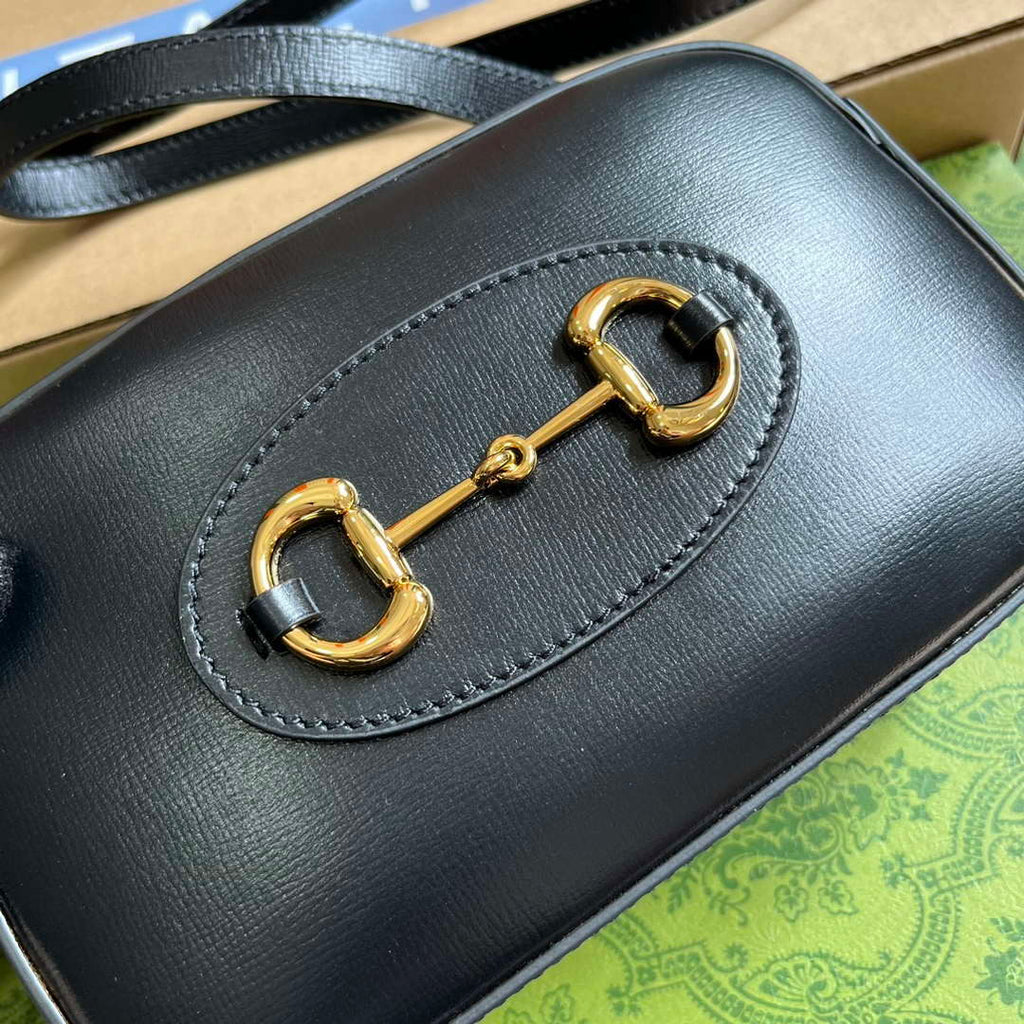 Gucci Horsebit 1955 mini shoulder bag 760196 Black