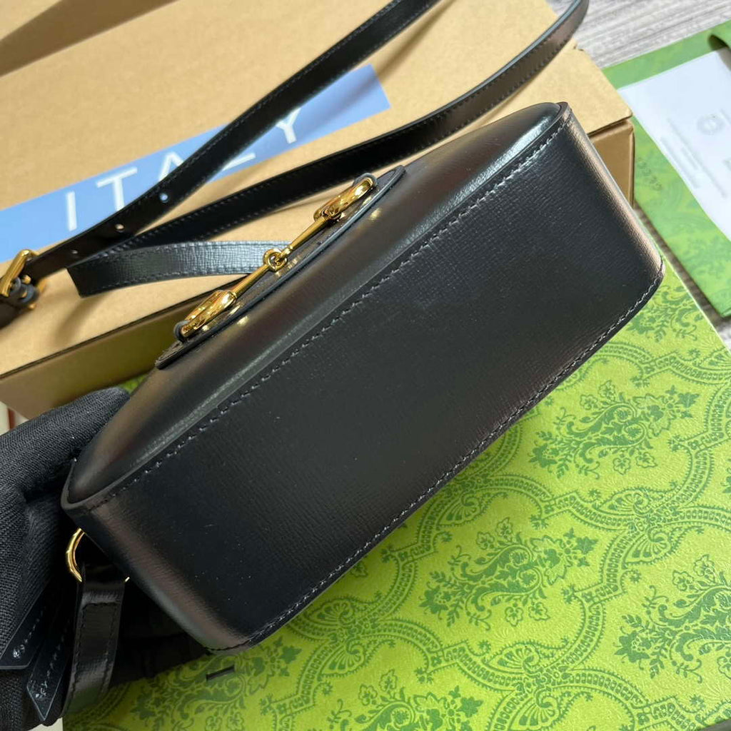 Gucci Horsebit 1955 mini shoulder bag 760196 Black