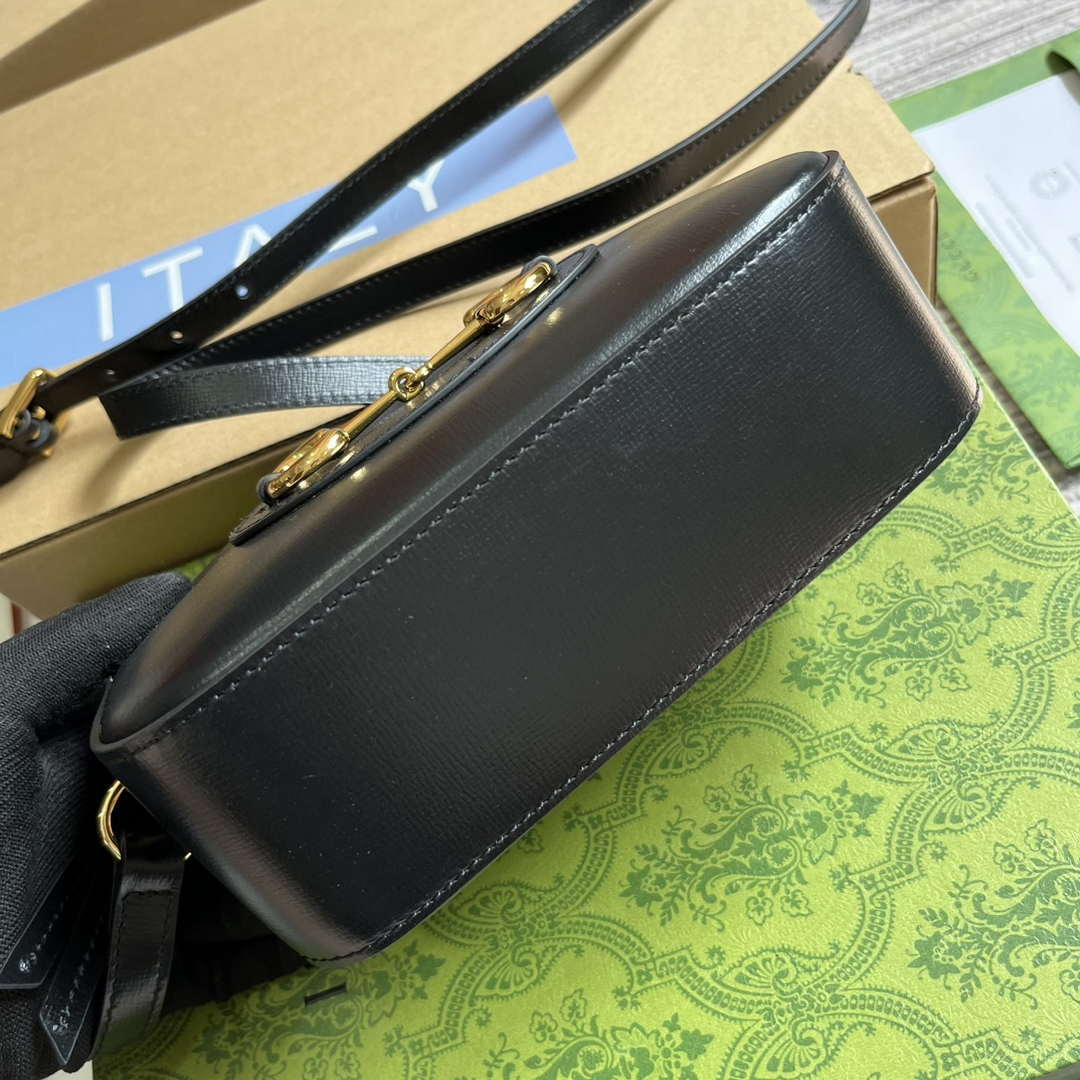 Gucci Horsebit 1955 mini shoulder bag 760196 Black - Default Title - View 7