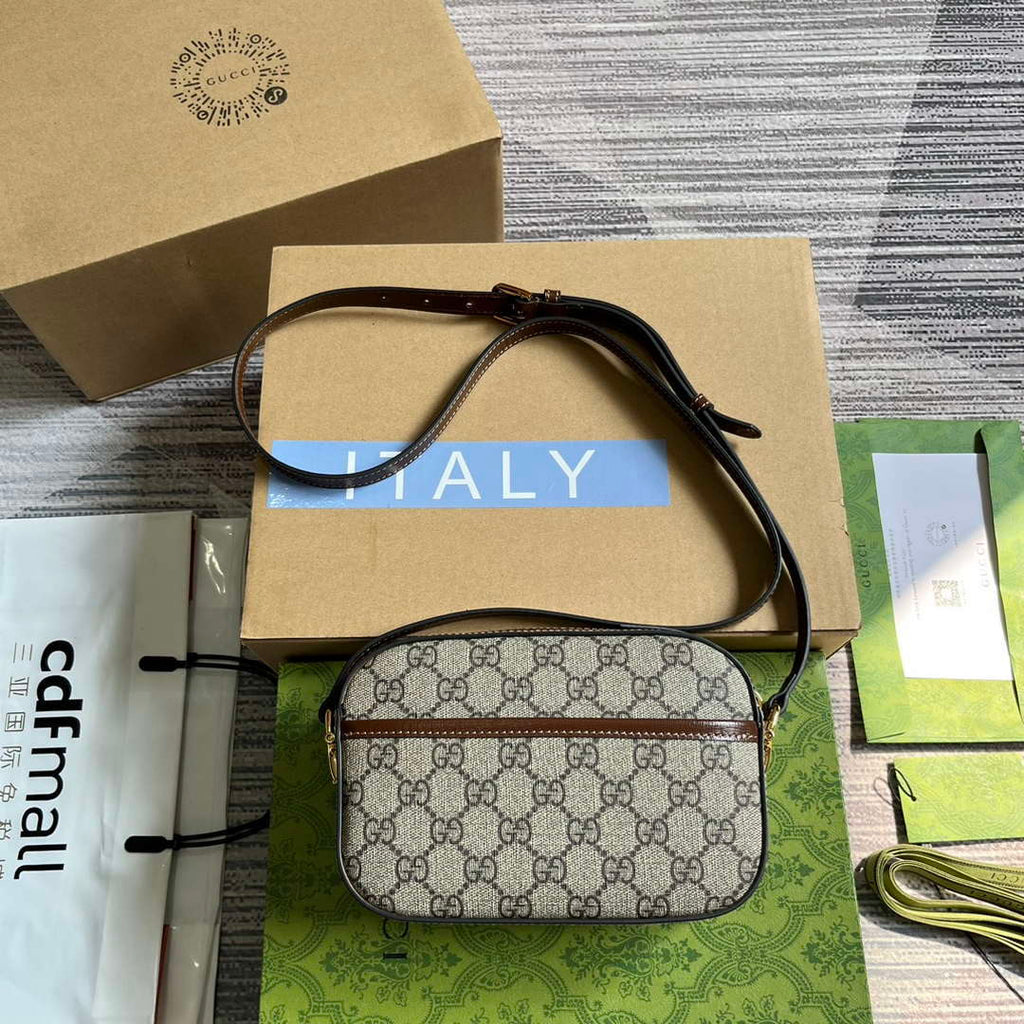 Gucci Horsebit 1955 mini shoulder bag 760196 White