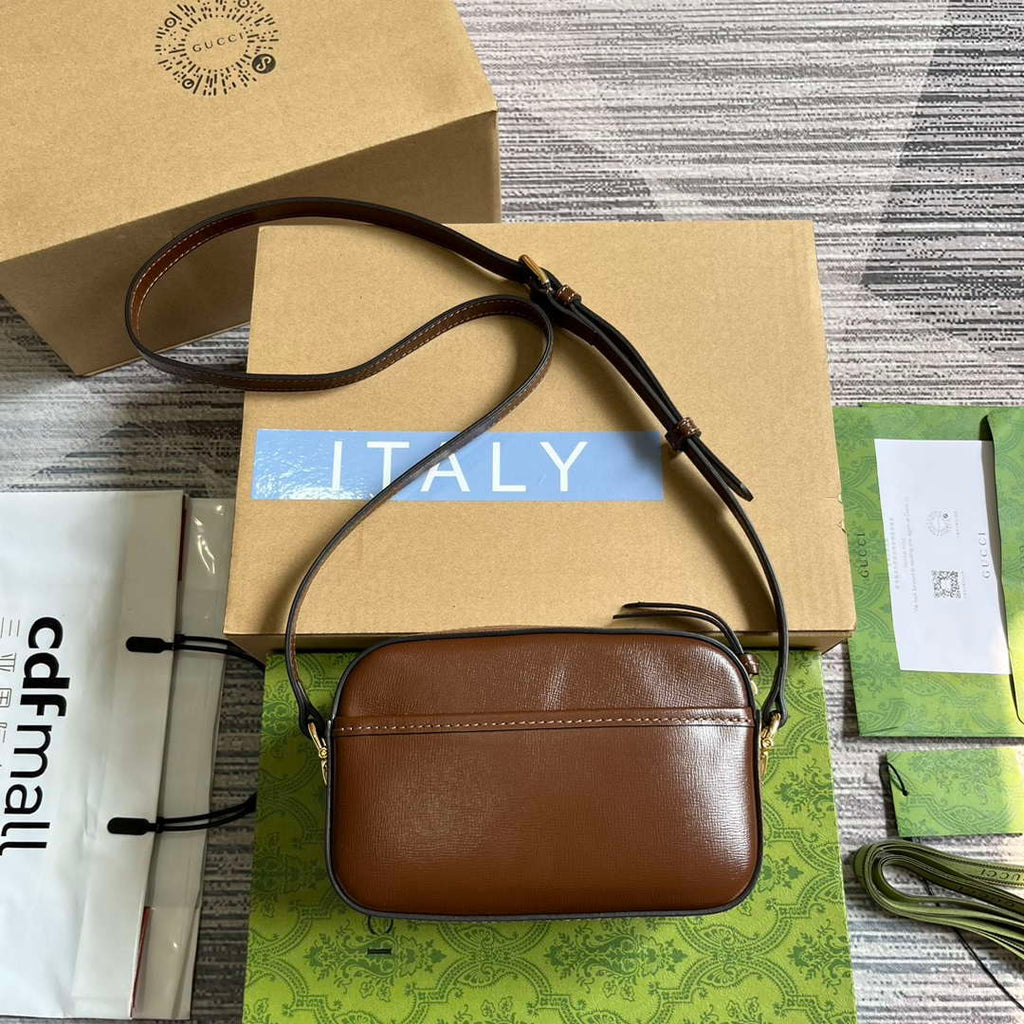 Gucci Horsebit 1955 mini shoulder bag 760196 Brown