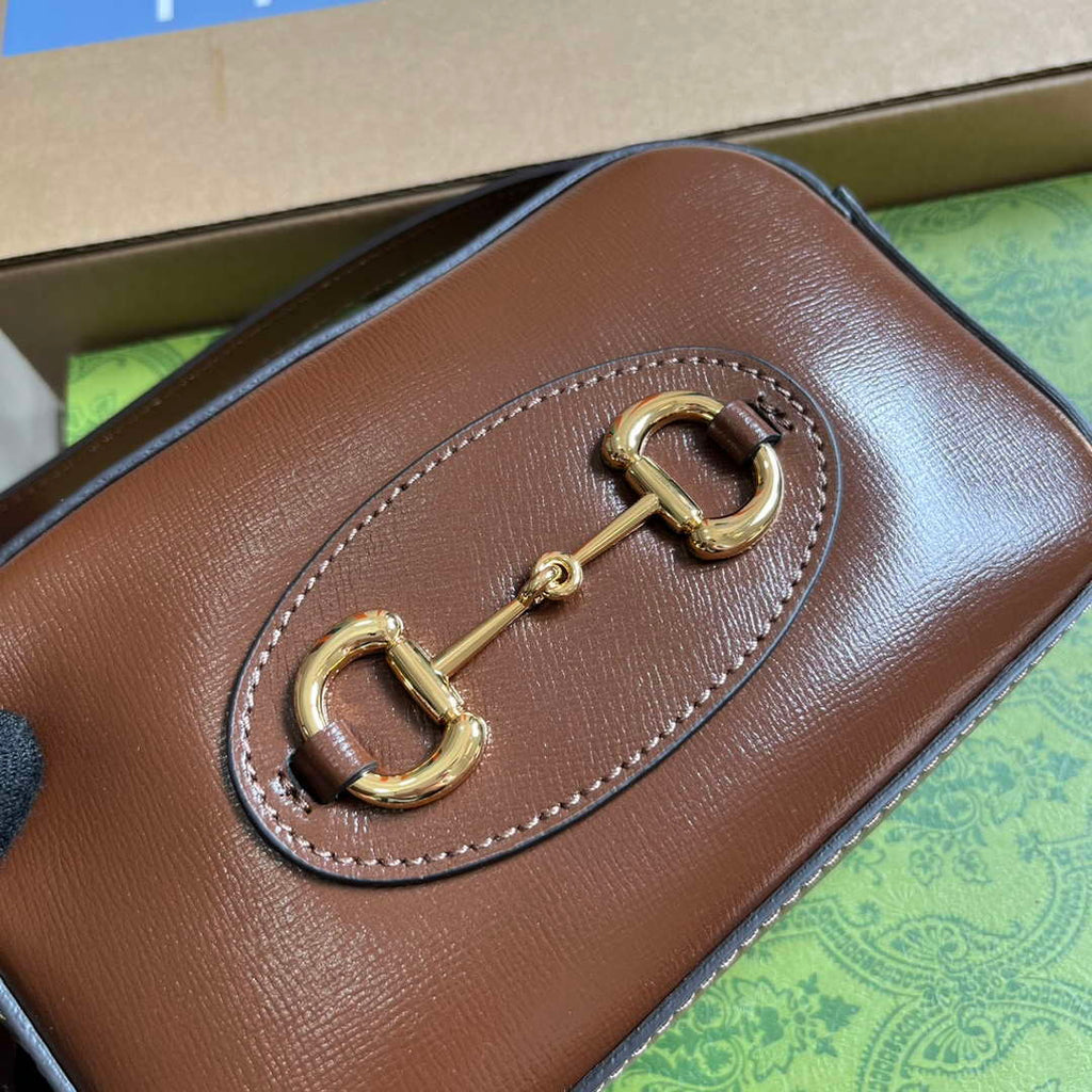 Gucci Horsebit 1955 mini shoulder bag 760196 Brown