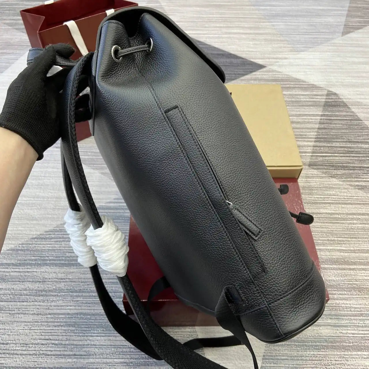 Gucci Medium backpack with Web 816750 Black