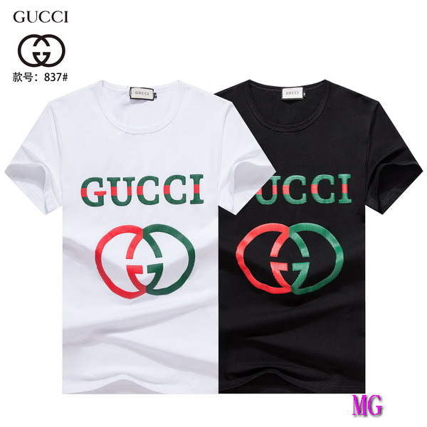 Gucci Men T-shirts Wholesale Gucci Short Sleeve Clothing G60877
