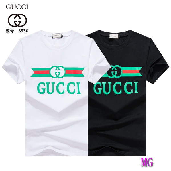 Gucci Men T-shirts Wholesale Gucci Short Sleeve Clothing G60874