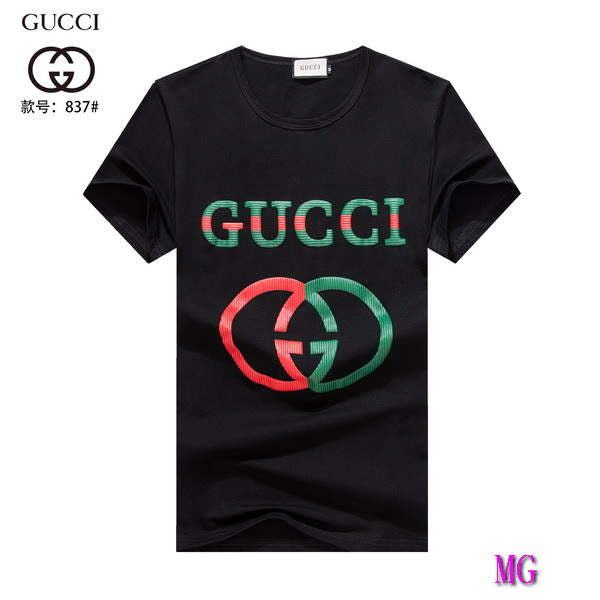 Gucci Men T-shirts Wholesale Gucci Short Sleeve Clothing G60877