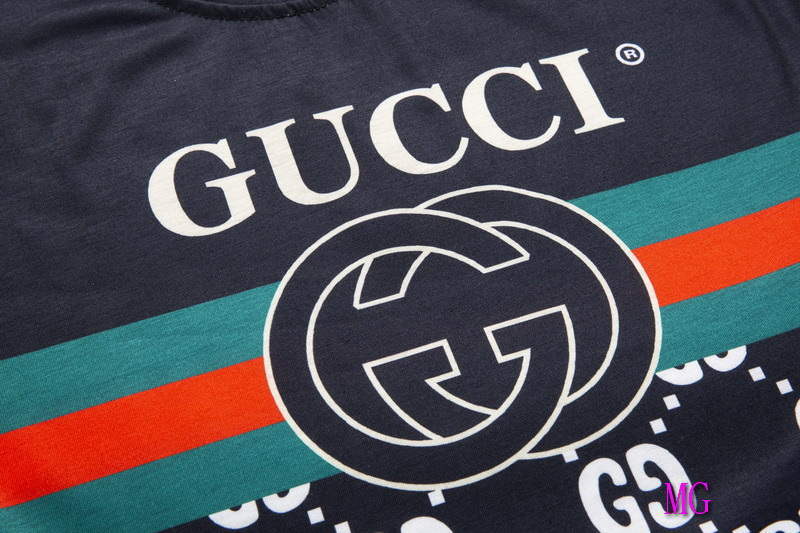 Gucci Men T-shirts Wholesale Gucci Short Sleeve Clothing G60879