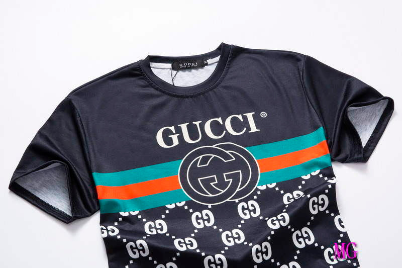 Gucci Men T-shirts Wholesale Gucci Short Sleeve Clothing G60879