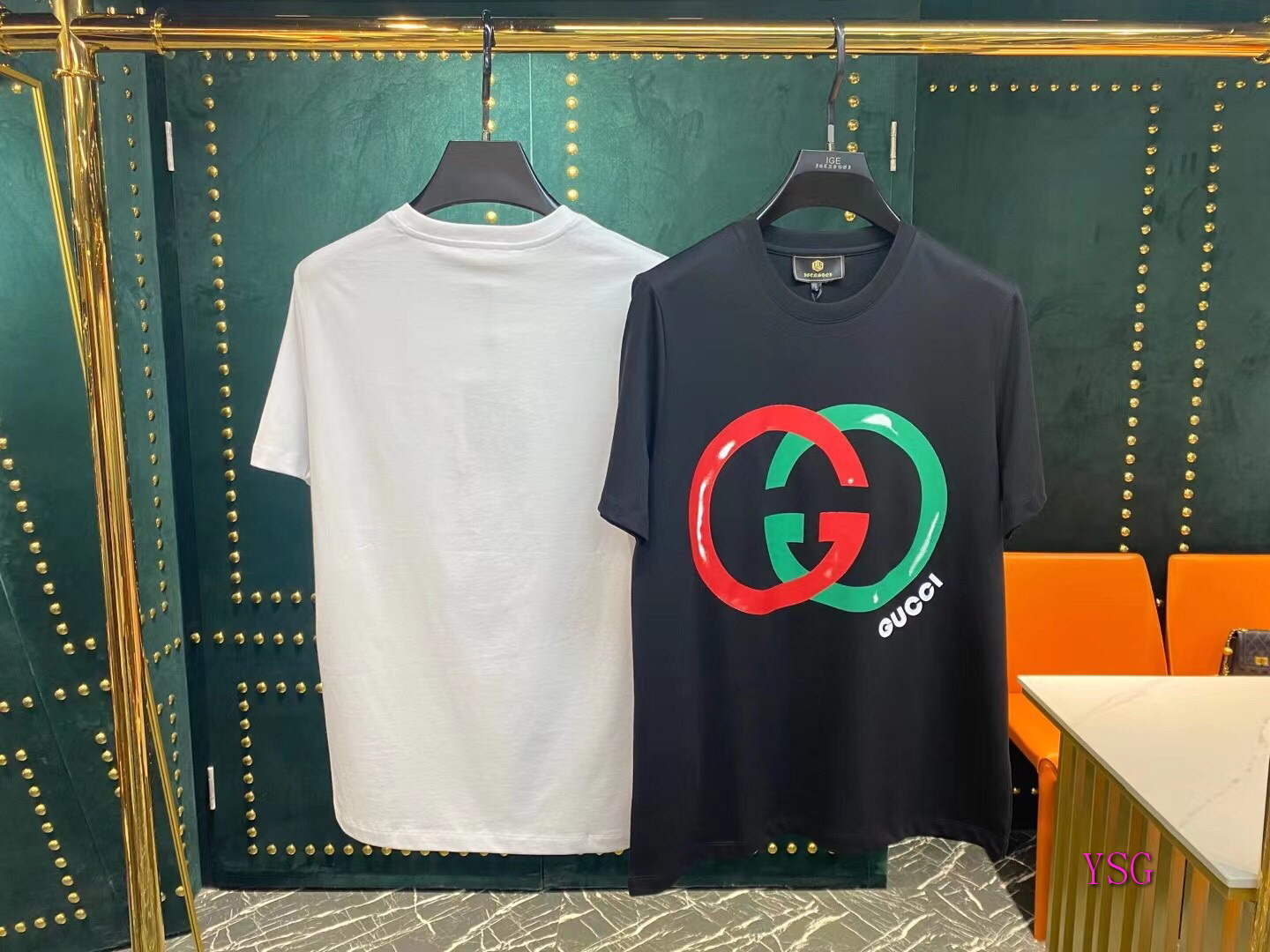 Gucci Men T-shirts Wholesale Gucci Short Sleeve Clothing G60894