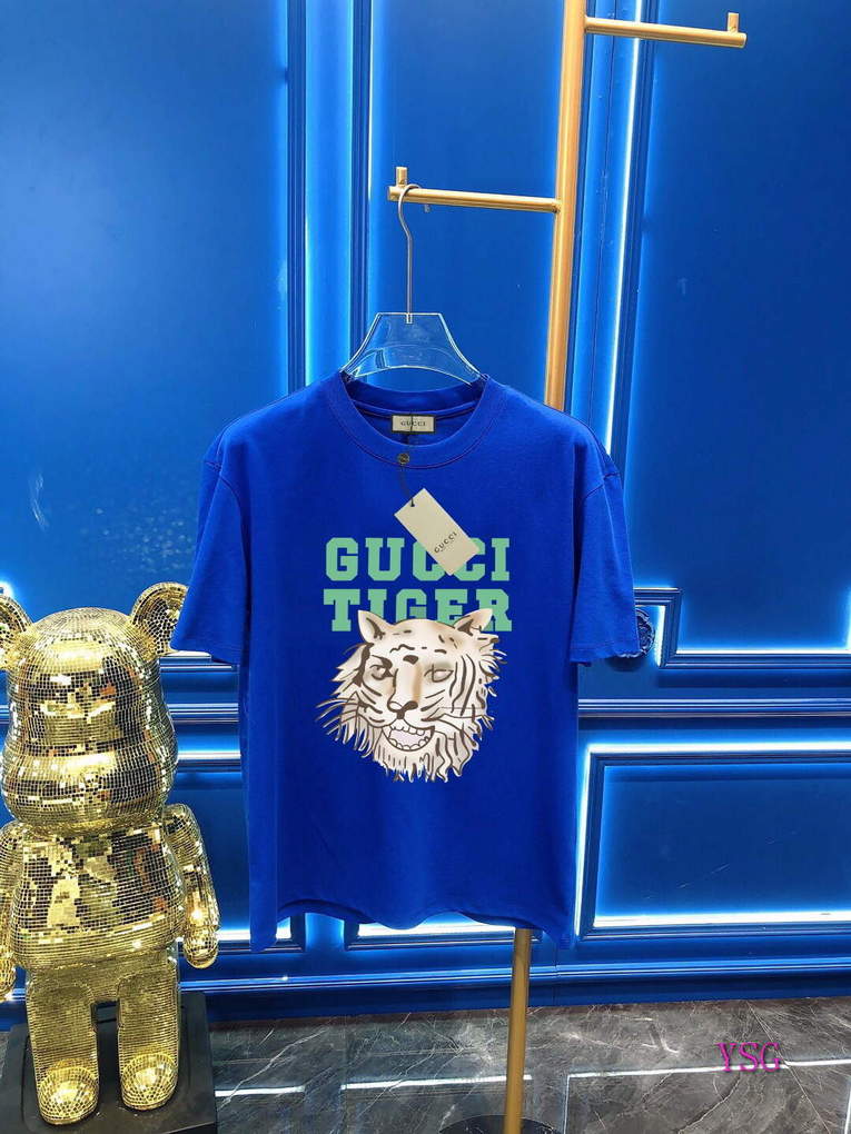Gucci Men T-shirts Wholesale Gucci Short Sleeve Clothing G60903
