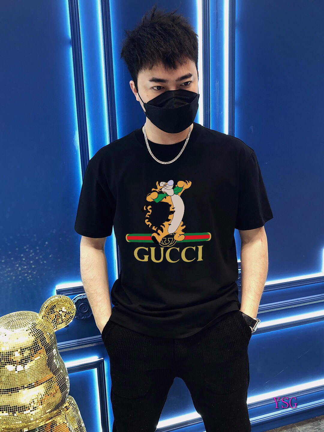 Gucci Men T-shirts Wholesale Gucci Short Sleeve Clothing G60904