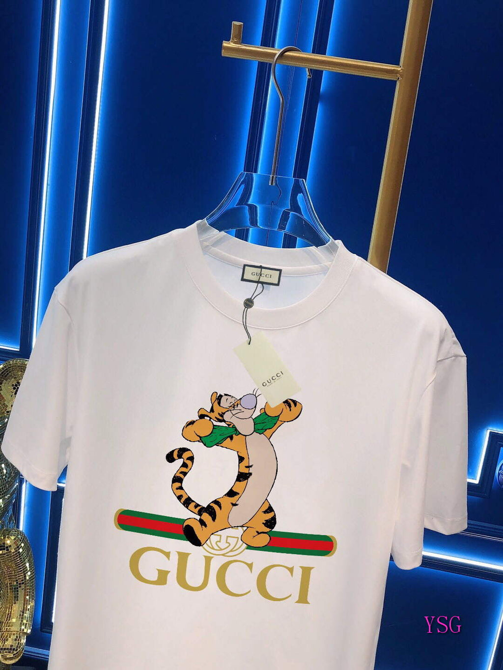 Gucci Men T-shirts Wholesale Gucci Short Sleeve Clothing G60907
