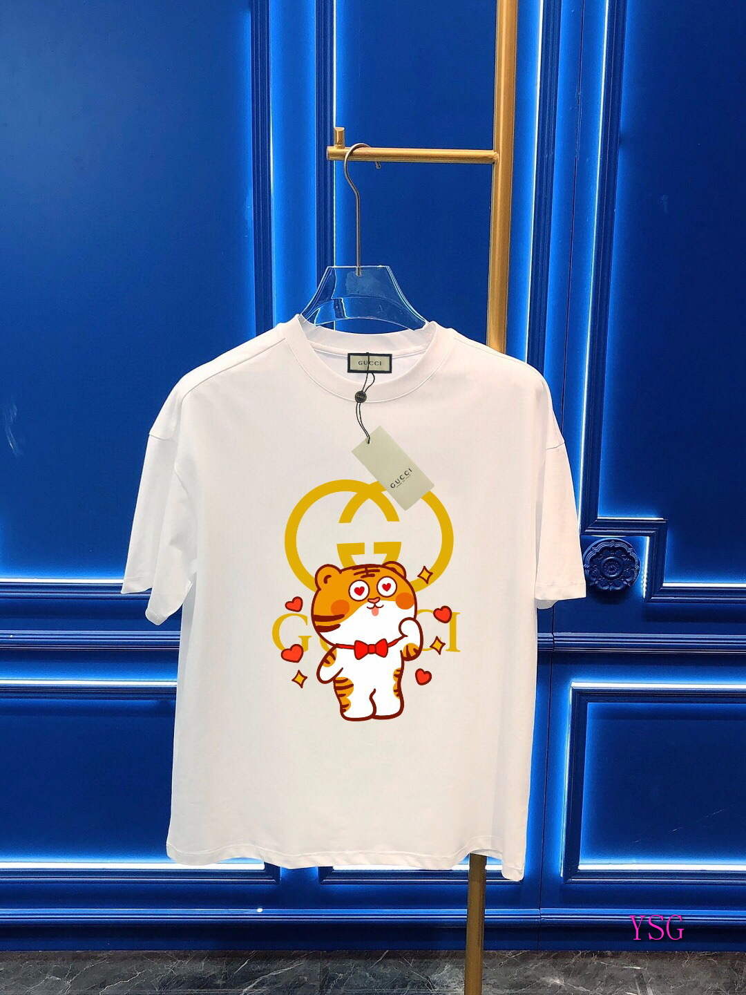 Gucci Men T-shirts Wholesale Gucci Short Sleeve Clothing G60909