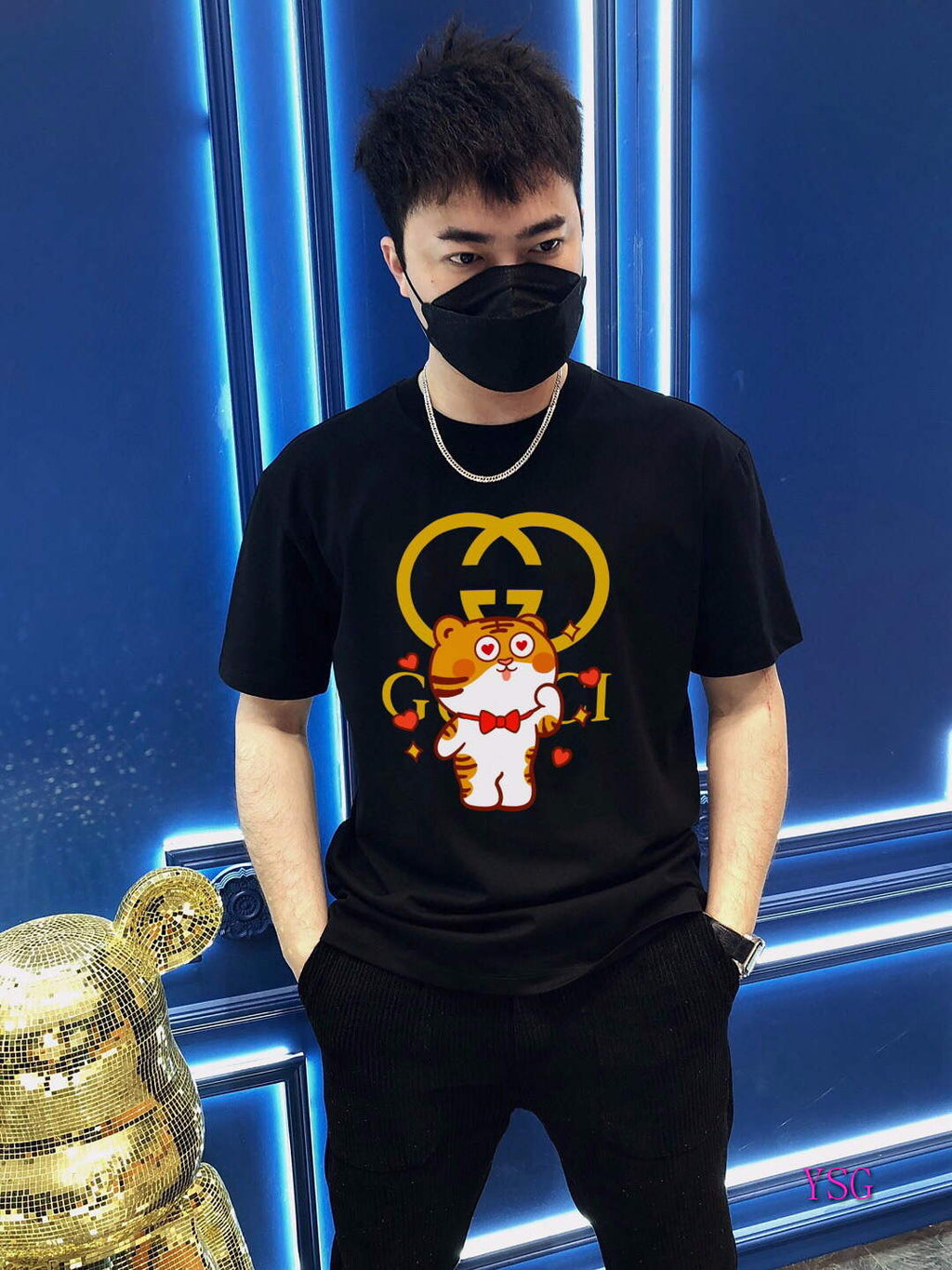 Gucci Men T-shirts Wholesale Gucci Short Sleeve Clothing G60910