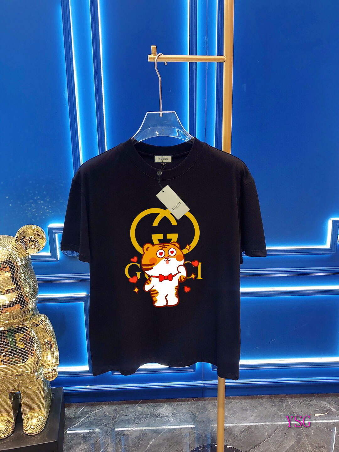 Gucci Men T-shirts Wholesale Gucci Short Sleeve Clothing G60910