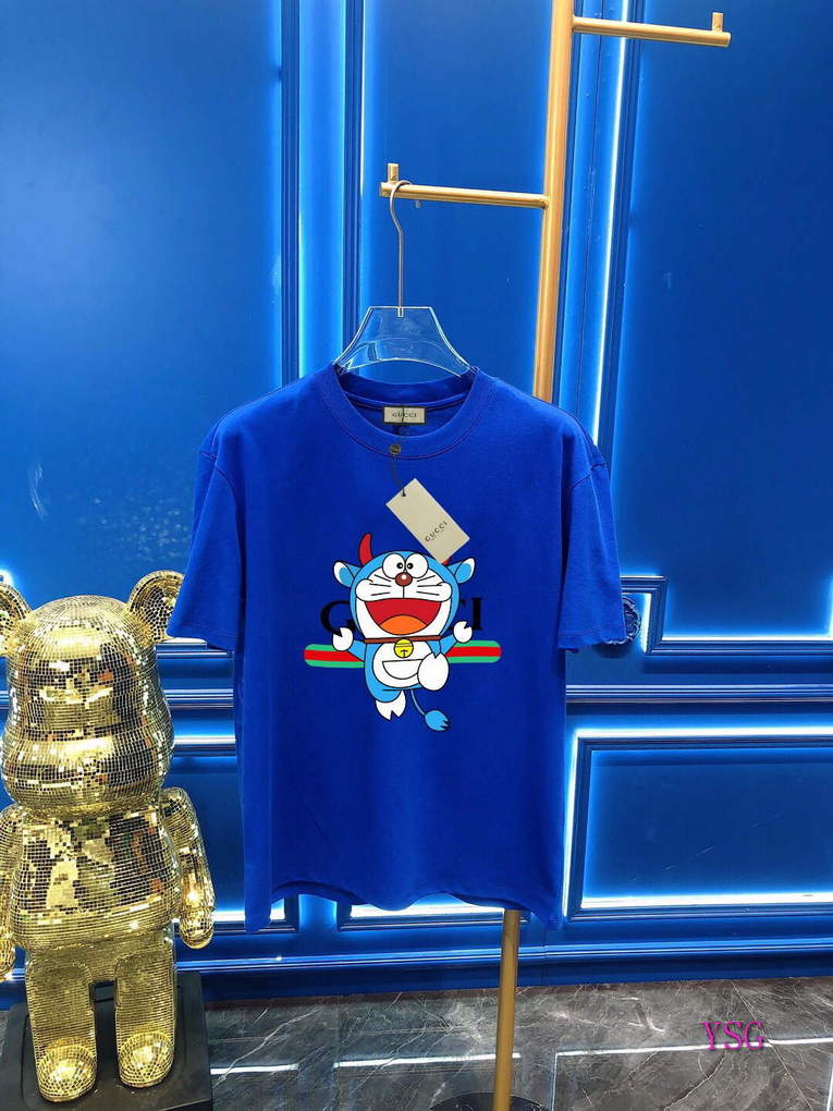 Gucci Men T-shirts Wholesale Gucci Short Sleeve Clothing G60912