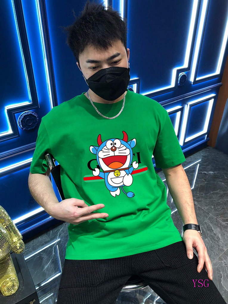 Gucci Men T-shirts Wholesale Gucci Short Sleeve Clothing G60913