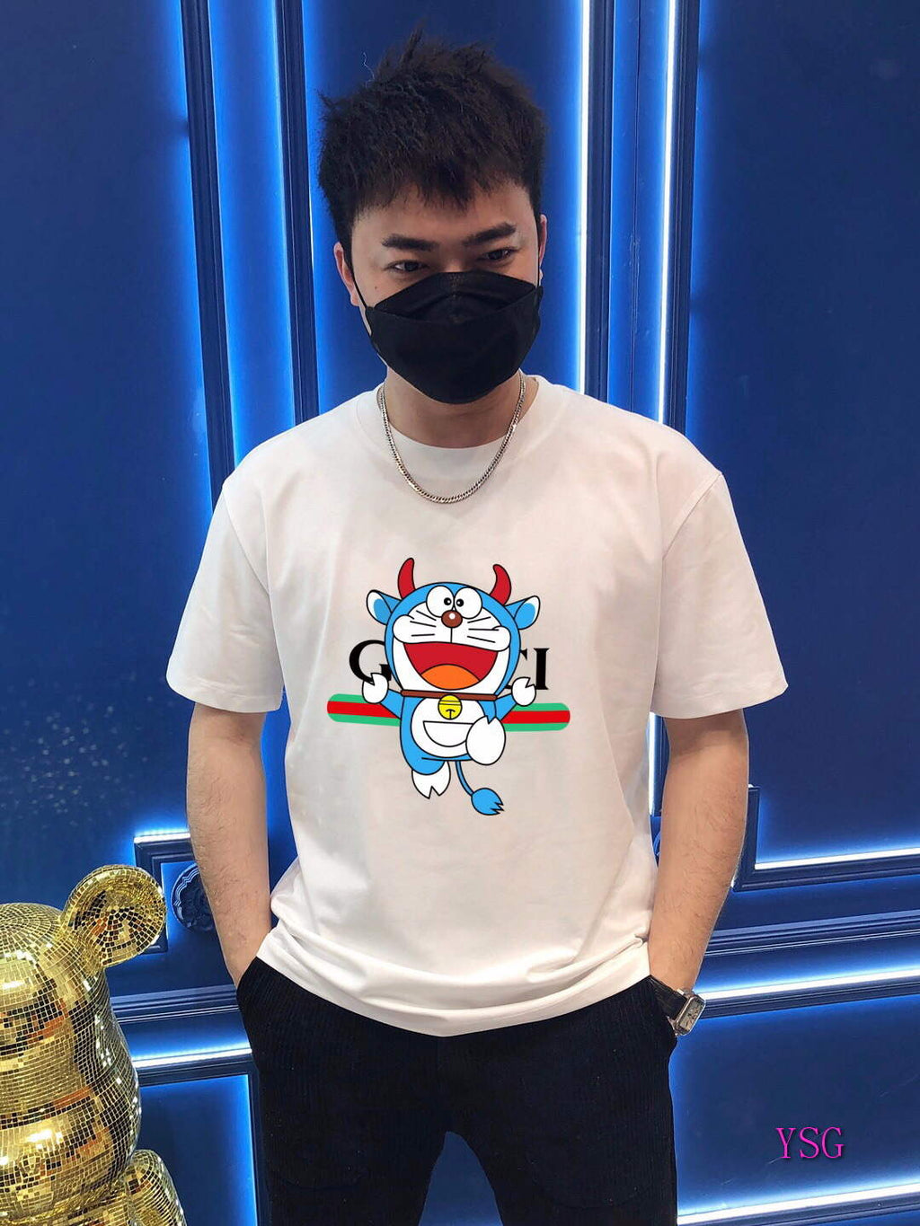 Gucci Men T-shirts Wholesale Gucci Short Sleeve Clothing G60914