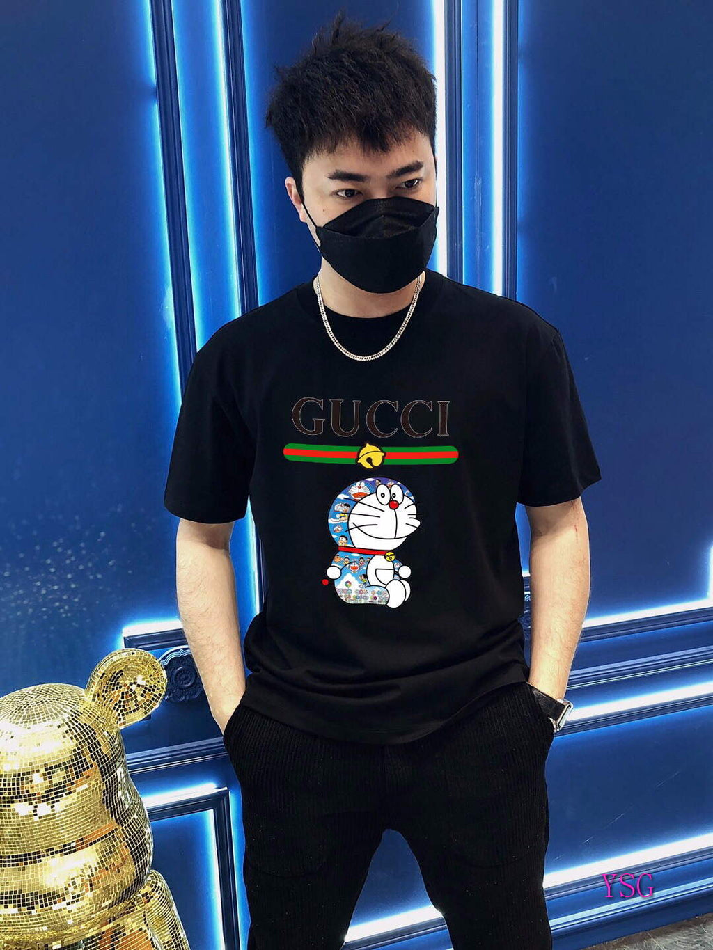 Gucci Men T-shirts Wholesale Gucci Short Sleeve Clothing G60917