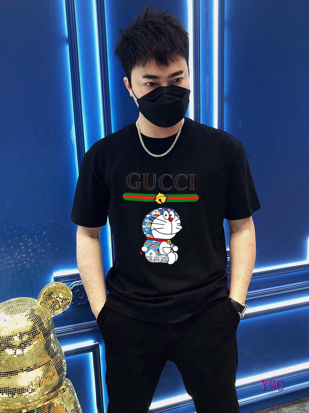 Gucci Men T-shirts Wholesale Gucci Short Sleeve Clothing G60917