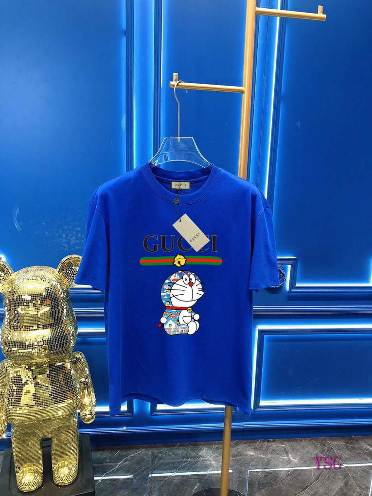 Gucci Men T-shirts Wholesale Gucci Short Sleeve Clothing G60918