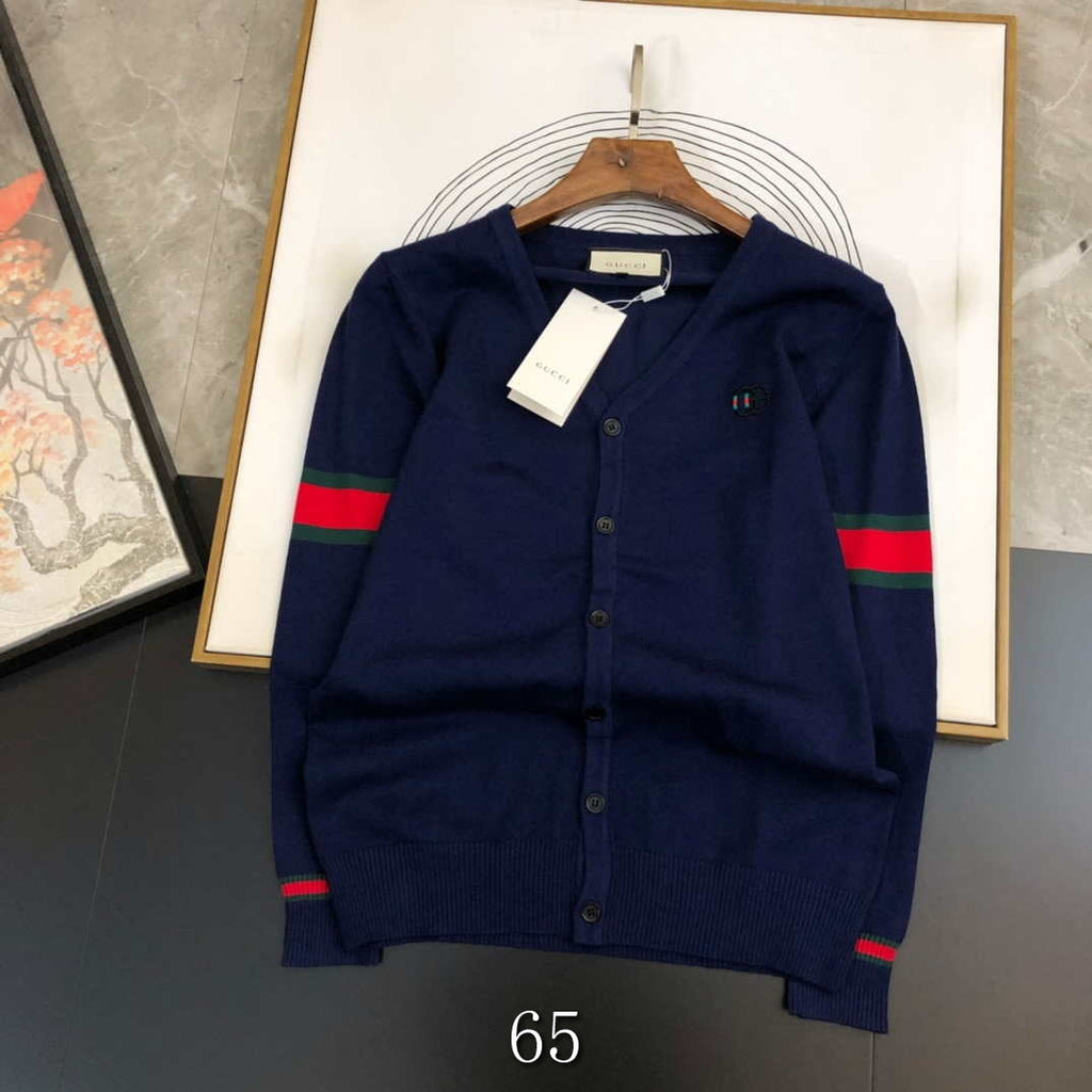 Gucci Men's Cardigan 576810 Designer Wool sweater with GG  G383181