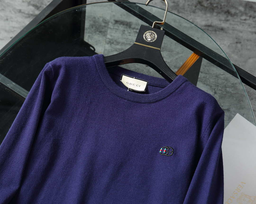 Gucci Men's Sweaters 576810 Designer Wool sweater with GG  G383182