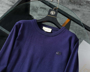 Gucci Men's Sweaters 576810 Designer Wool sweater with GG  G383182 - Navy Blue / M - View 3