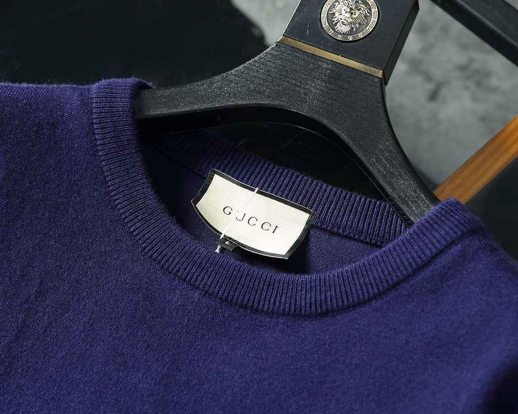 Gucci Men's Sweaters 576810 Designer Wool sweater with GG  G383182