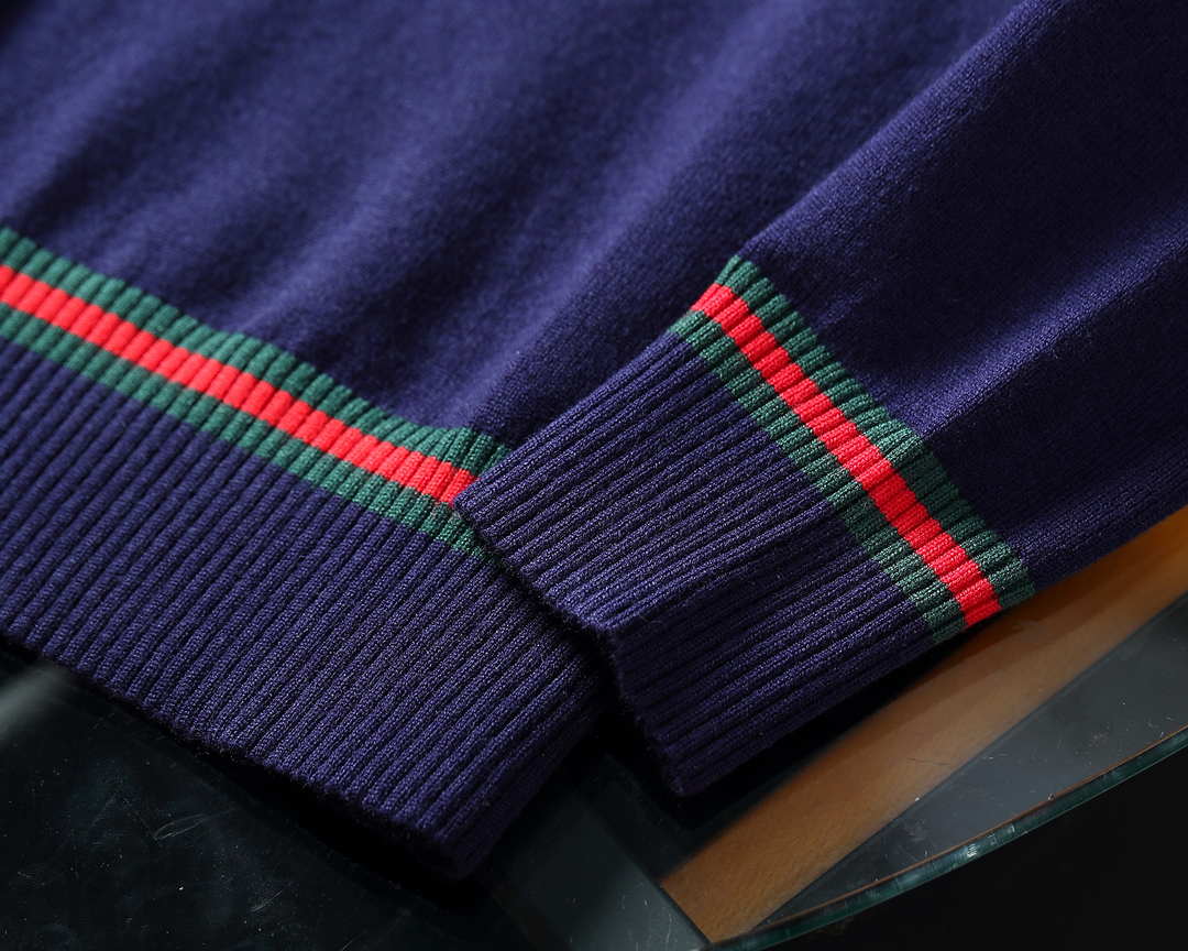 Gucci Men's Sweaters 576810 Designer Wool sweater with GG  G383182