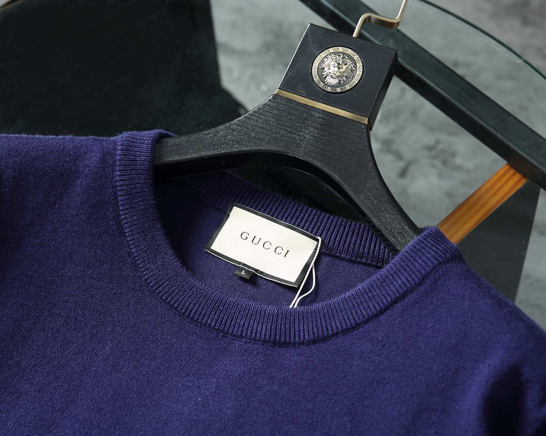 Gucci Men's Sweaters 576810 Designer Wool sweater with GG G383183