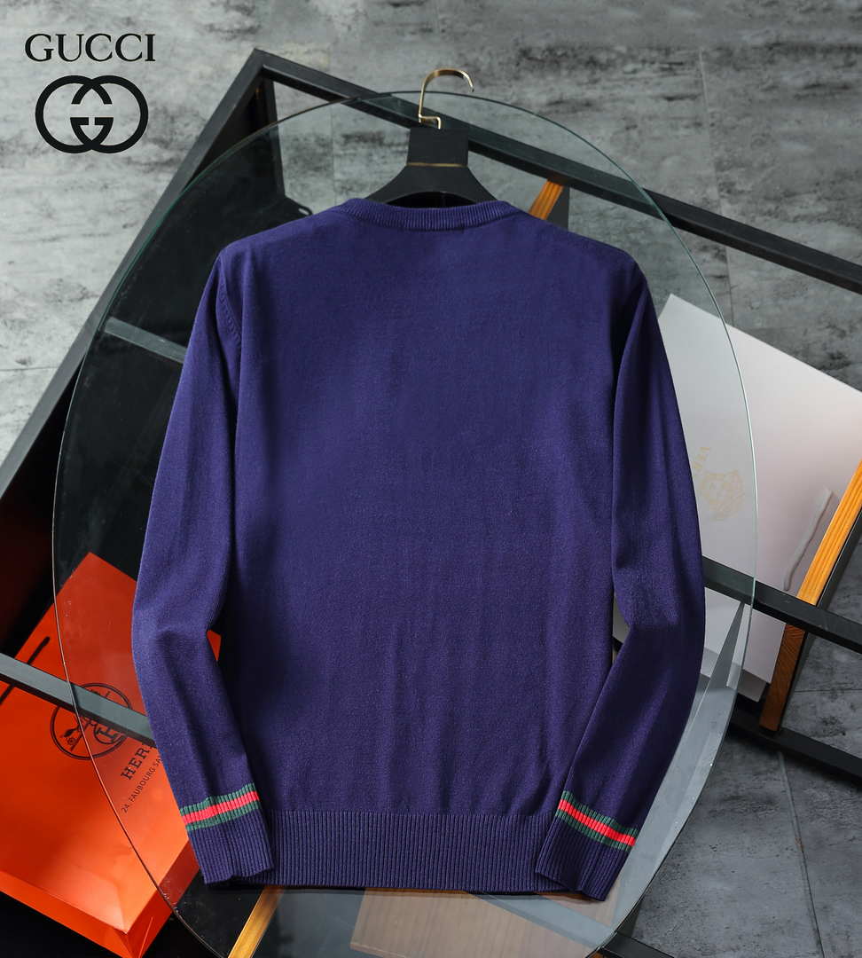 Gucci Men's Sweaters 576810 Designer Wool sweater with GG G383183