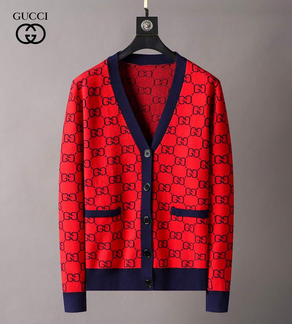 Gucci Men's Sweaters Designer Gucci Sweaters and Cardigans Clothing 36002 Red